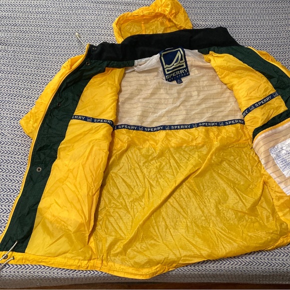 Sperry Top Sider Mens S Windbreaker Jacket Mesh Vent Coat Drawstring Zip Up - Picture 6 of 16